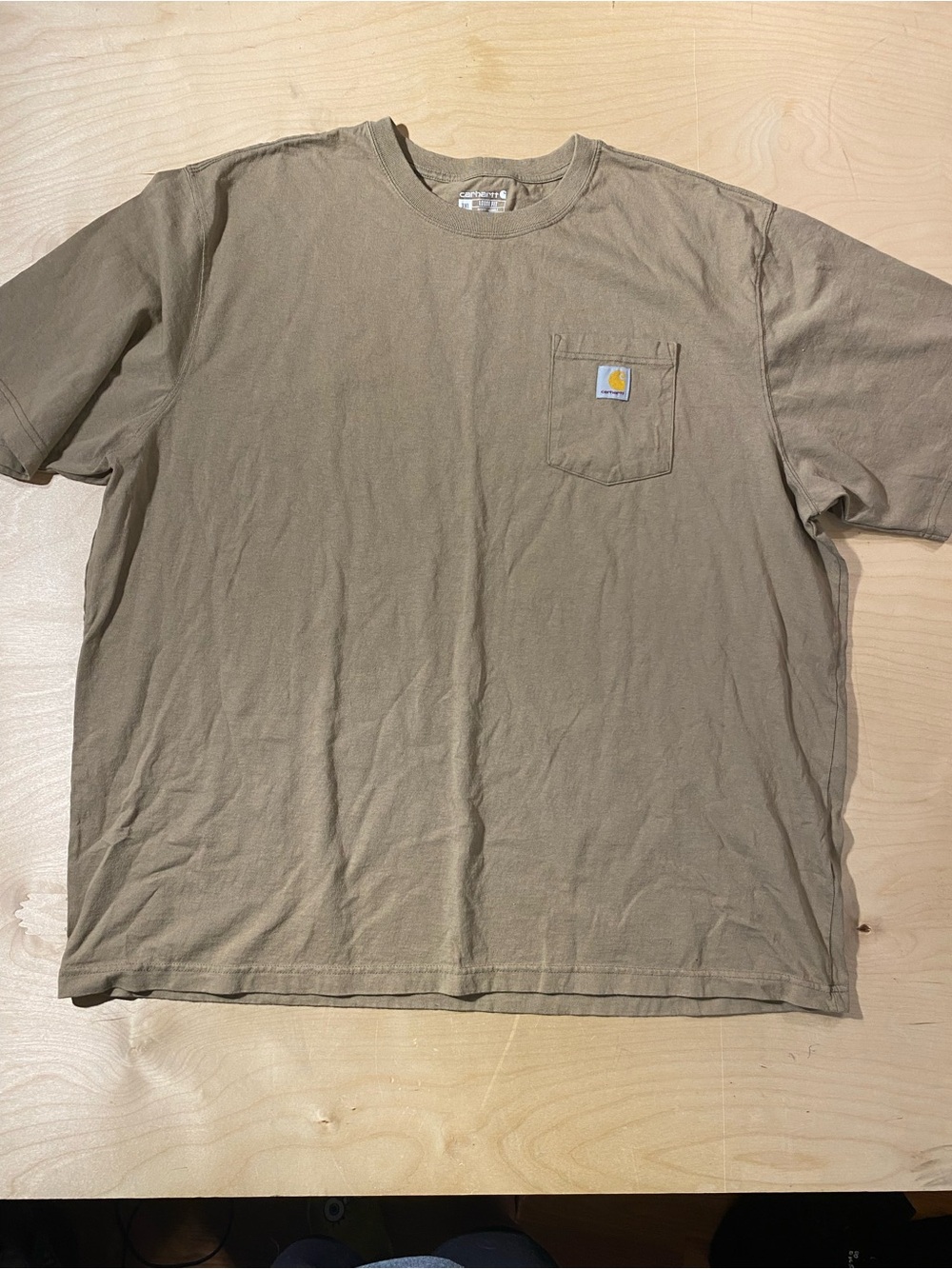 Carhartt Men’s Short Sleeve Pocket T-Shirt in Taupe 3XL (U)